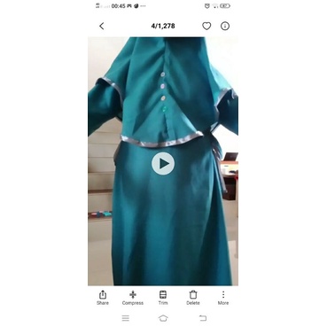 gamis anak tanggung maya syari 8-13 tahun