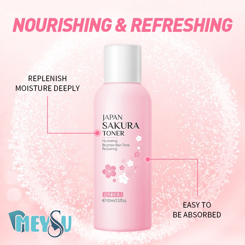 Japanese Cherry Blossom Essence Toner Niacinamide Luminous White Glow Brightening 100ml