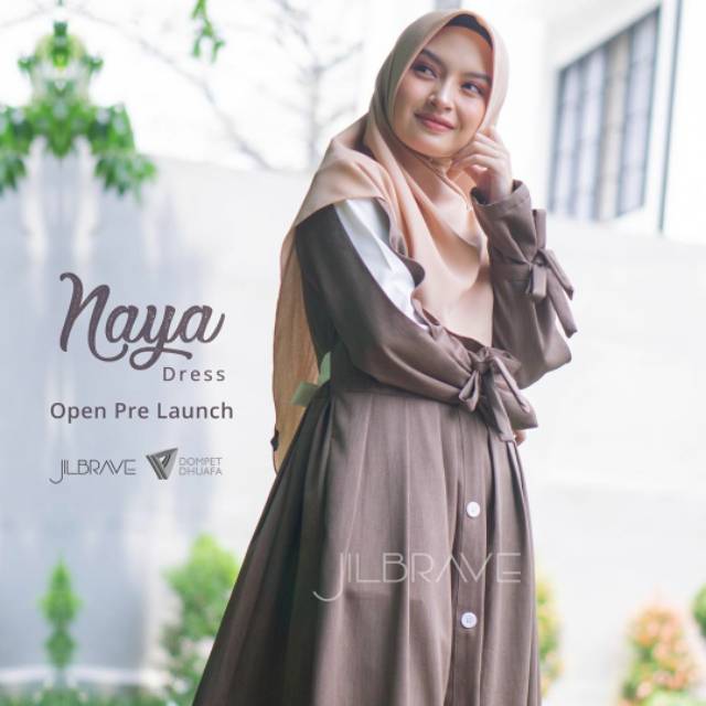 Fashion Hijab Casual Naya  Dress Gamis Dress Muslim