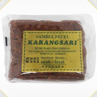 Bumbu Pecel Karangsari 200 Gram Rasa Pedas