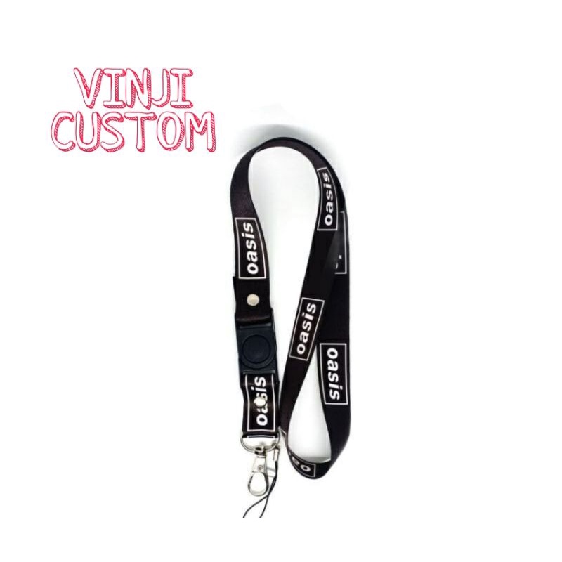 

Lanyard OASIS tali lanyard BAND gantungan kunci name tag id card kartu nama / tali lanyard gantungan leher