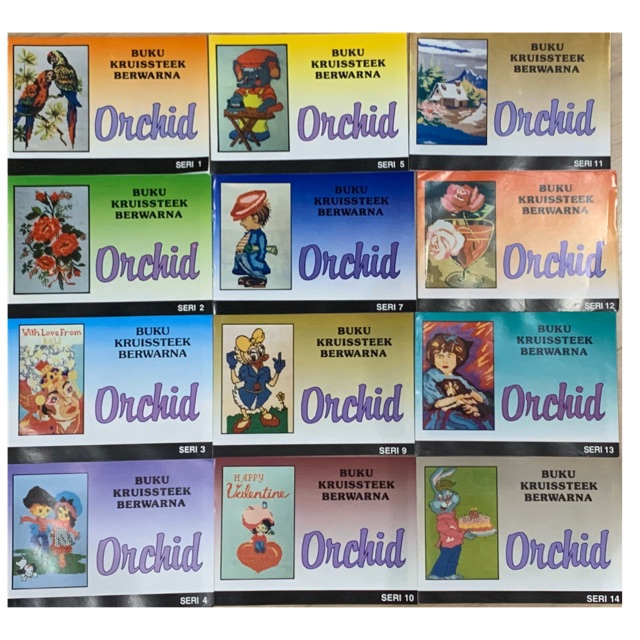 BUKU KRISTIK SERI LENGKAP ORCHID sulam