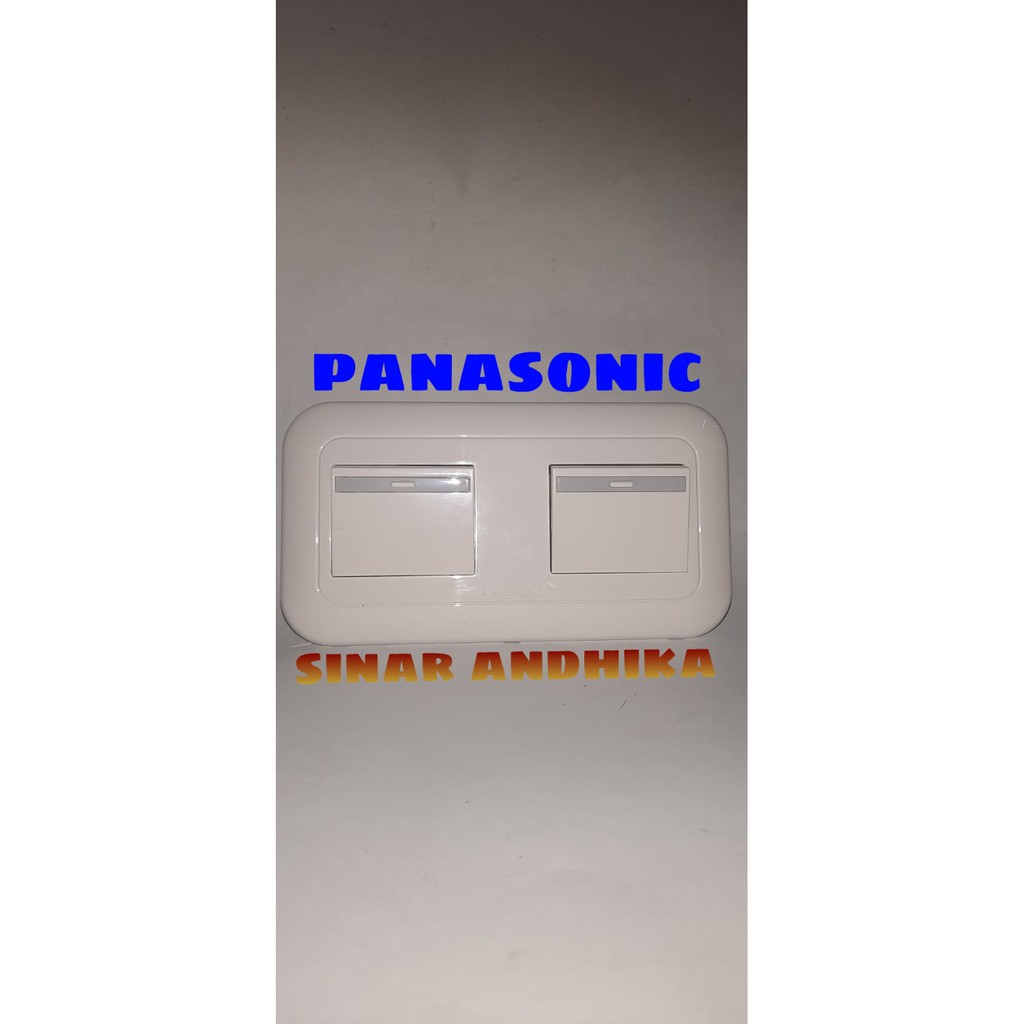 SAKLAR SERI LEBAR PUTIH PANASONIC WEJ 78049+WEJ 5541