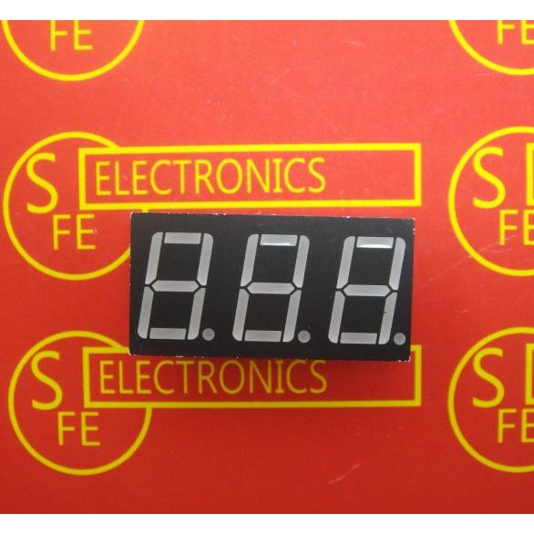 0.56inch 3 Digit Seven Segment Common Anoda Merah