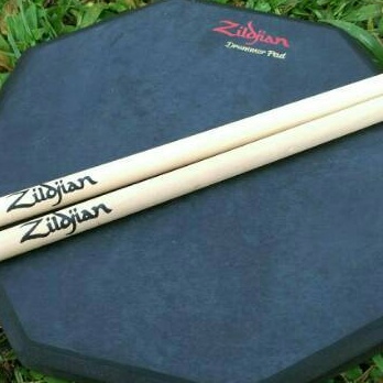 Drum Pad Zildjian 6 Inch dan 10 Inch Free Stick Drum Zildjian 1 Set