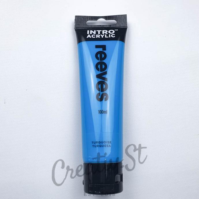 

Ready Oke] Reeves Intro Cat Acrylic 120 Ml Paint Acrylic Colour Akrilik - Turquoise