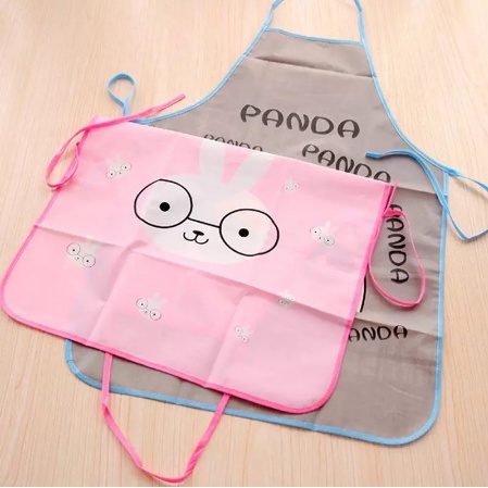 Celemek Dapur Waterproof / Apron Waterproof Karakter Anti Air Dan Minyak Kain Pelindung Dari minyak Atau Air