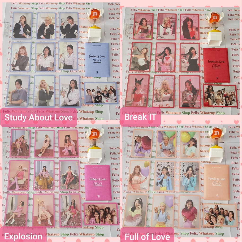 Twice FORMULA OF LOVE Photocard Benefit Official