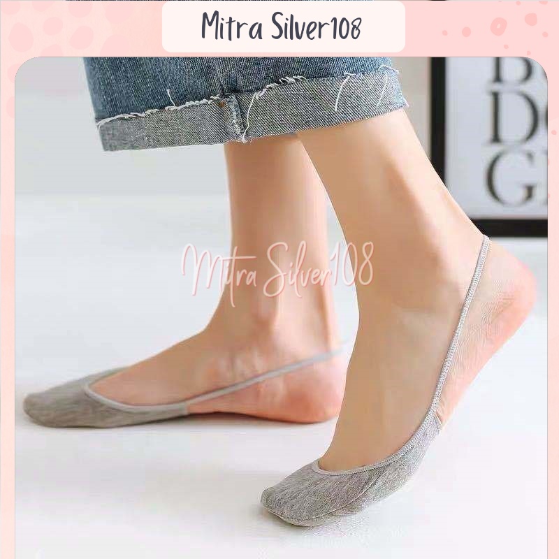 [MS108] KSK 01 - KAOS KAKI PENDEK WANITA MODEL INVISIBLE / HIDDEN SOCK / KAOS KAKI UNTUK SEPATU BALET KANTOR