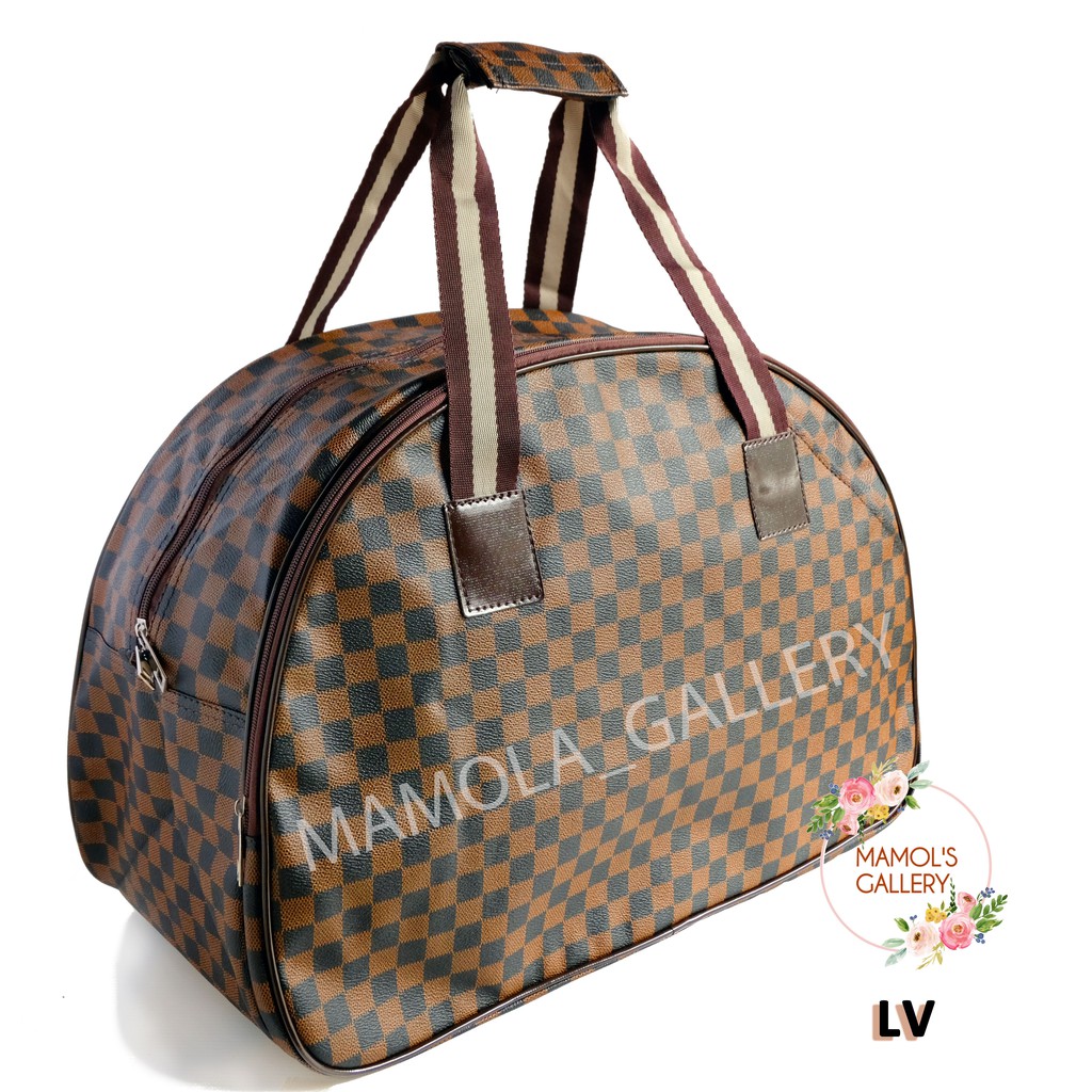 MAMOLA Tas Pakaian Travel Jinjing Motif LV Size L