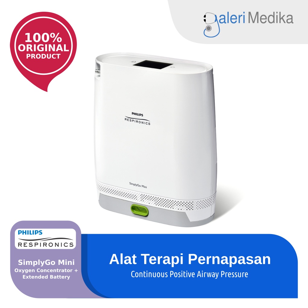 SimplyGo Mini Oxygen Concentrator + Extended Battery - Oxygen Portable Untuk Travel