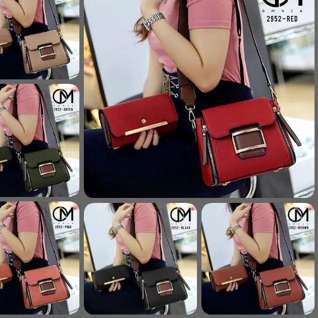 hj ❤️ Tas Original OMNIA 2952 SET Dompet, Selempang Import Batam/Tas brande#tas batam#tas selempang