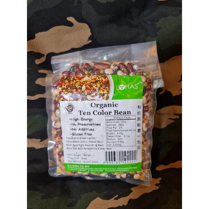 

Organic Ten Beans ( 10 Jenis Biji-Bijian Organik ) 500gm