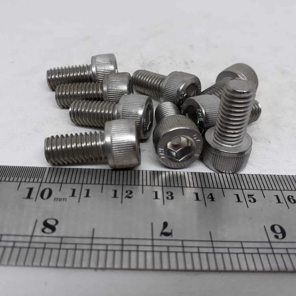 BAUT L STAINLESS M8 X 15 SUS 304 ANTI KARAT BAUT L M8X15 STAINLESS BAUT L M8 X 15 STAINLESS SS MURAH