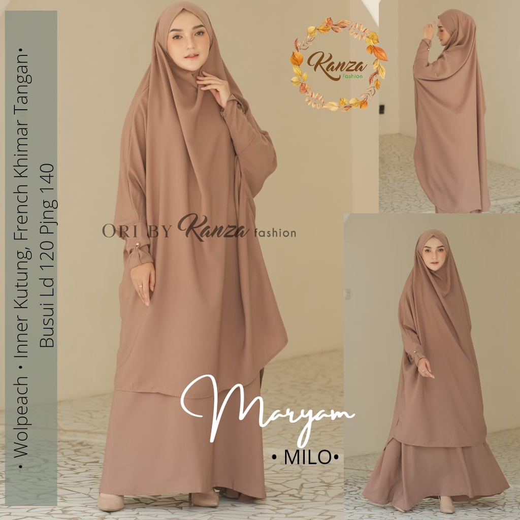 MARYAM SYARI gamis original produk by kanza fashion