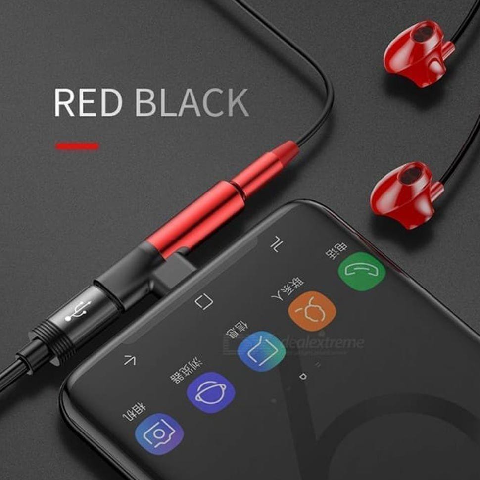 Baseus Aux Audio Splitter Gaming Gamer Game Games Charger Adapter Usb Type C To 3.5Mm For Mi6