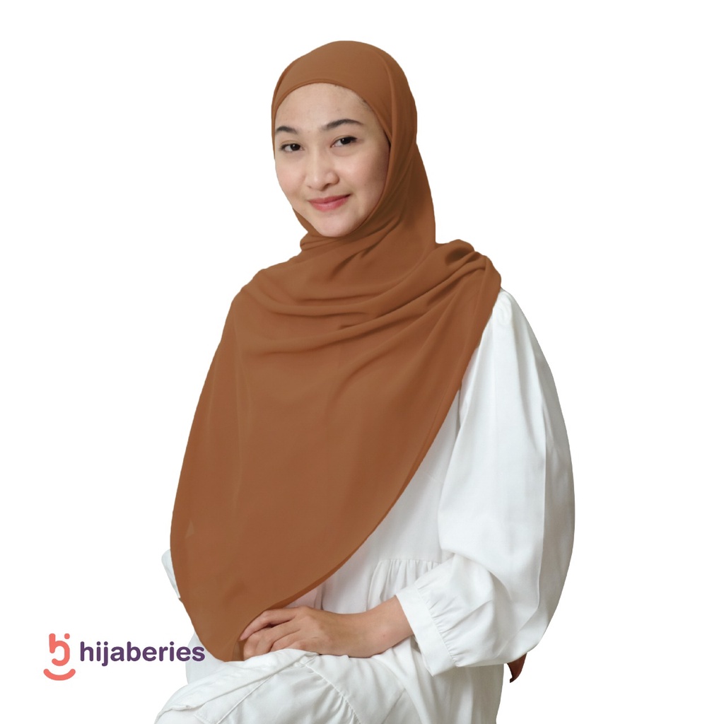 Malaka Pashmina Inner Hijaberies - Pashmina yang menyatu dengan Ciput-Cappucinno
