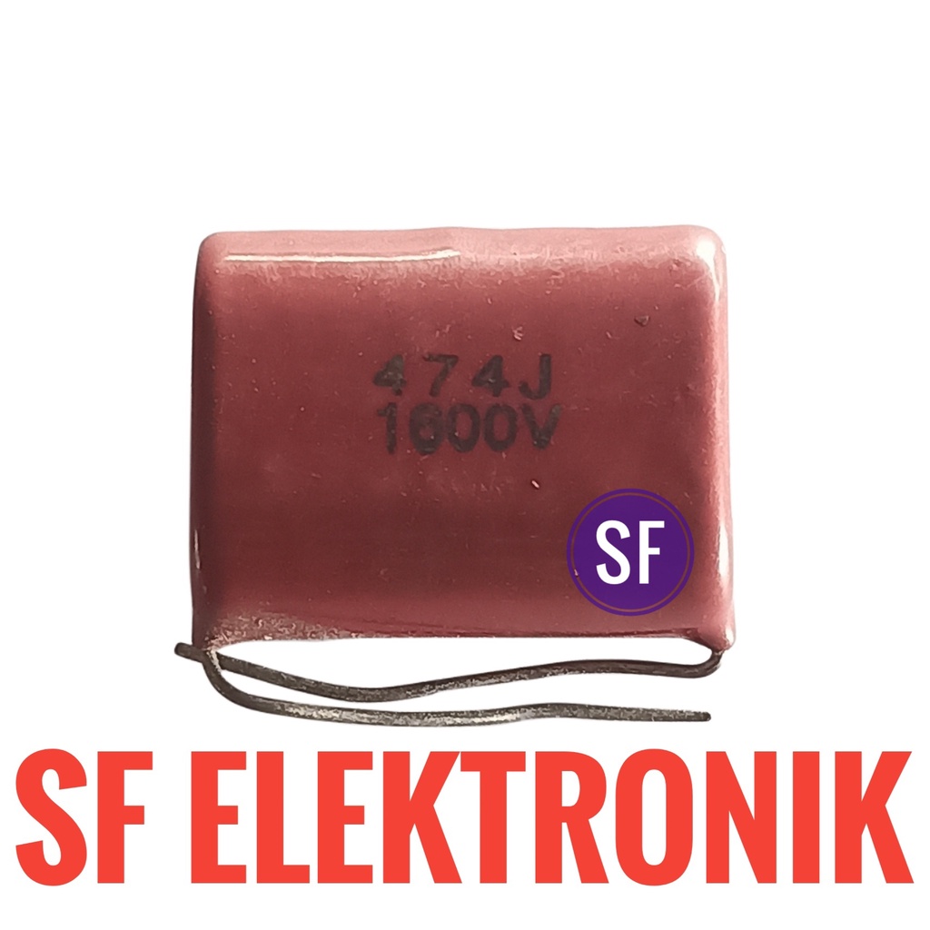 Kapasitor Capacitor Milar 474J-1600V