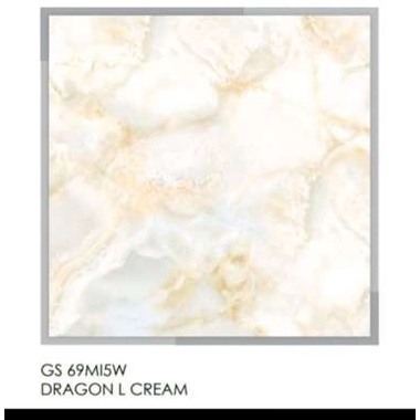 Granit Lantai Garuda 60x60 GS69M51W Dragon Light Cream Kw 1