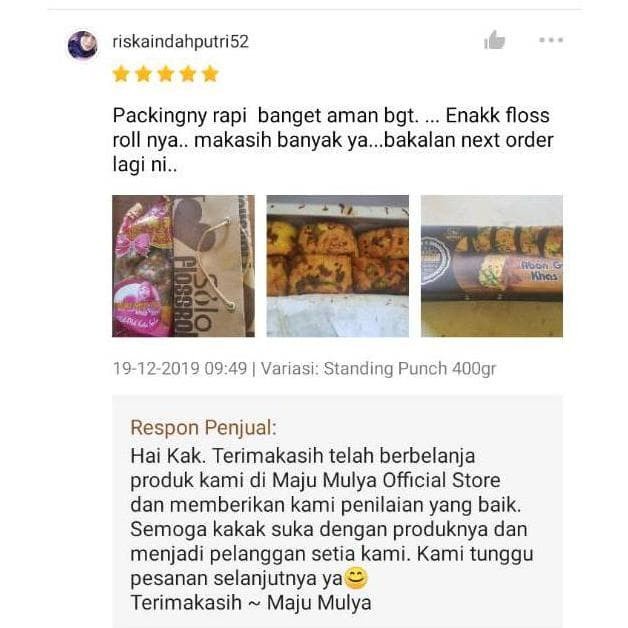 

(TERLARIS) TERLARIS GRATIS PAPERBAG SOLO FLOSS ROLL AYAM/ ABON GULUNG AYAM KHAS