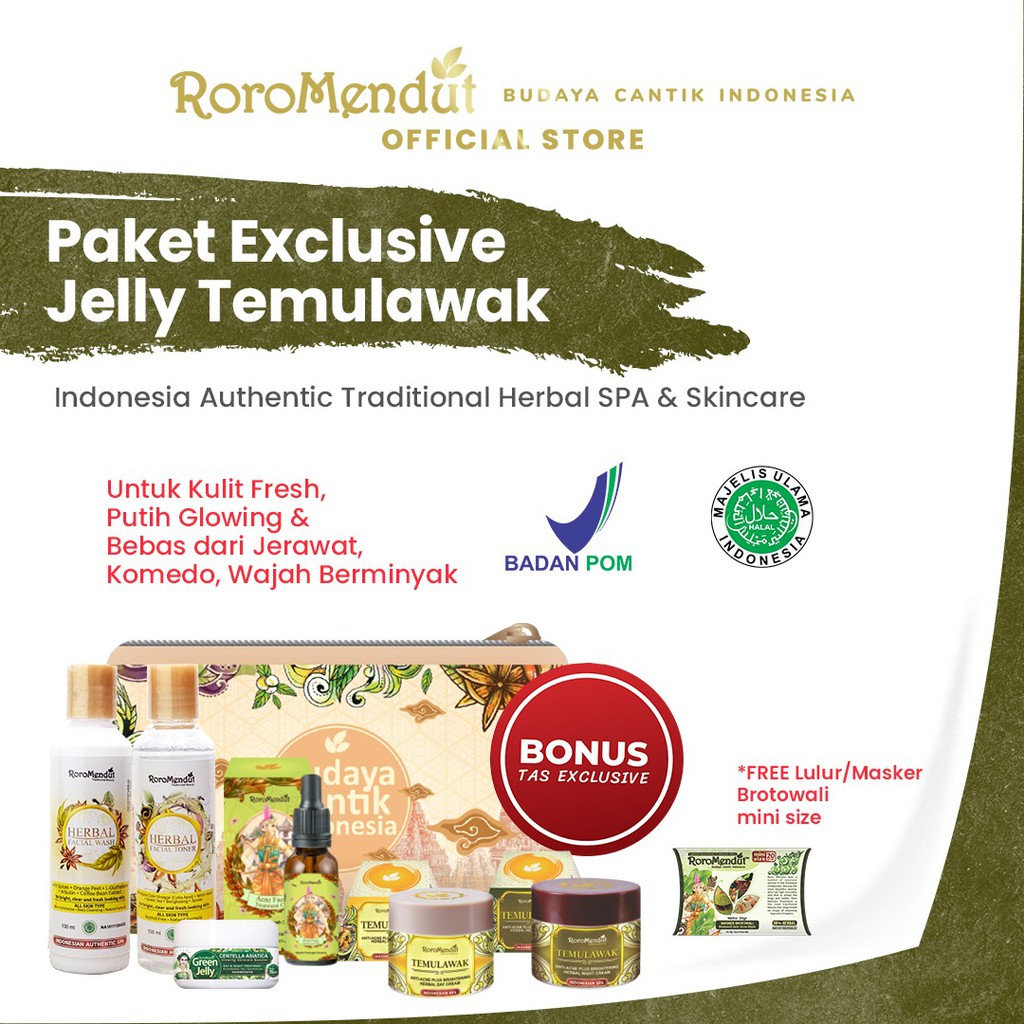 

Roro Mendut Paket Temulawak Anti Acne Plus Brightening Exclusive Jelly Package