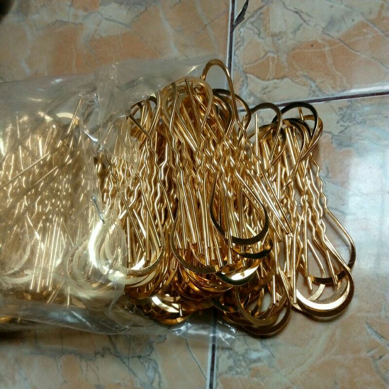 Tusuk konde besar polos - Tusuk konde bulat tusuk konde besi hairpin  2200 bijian