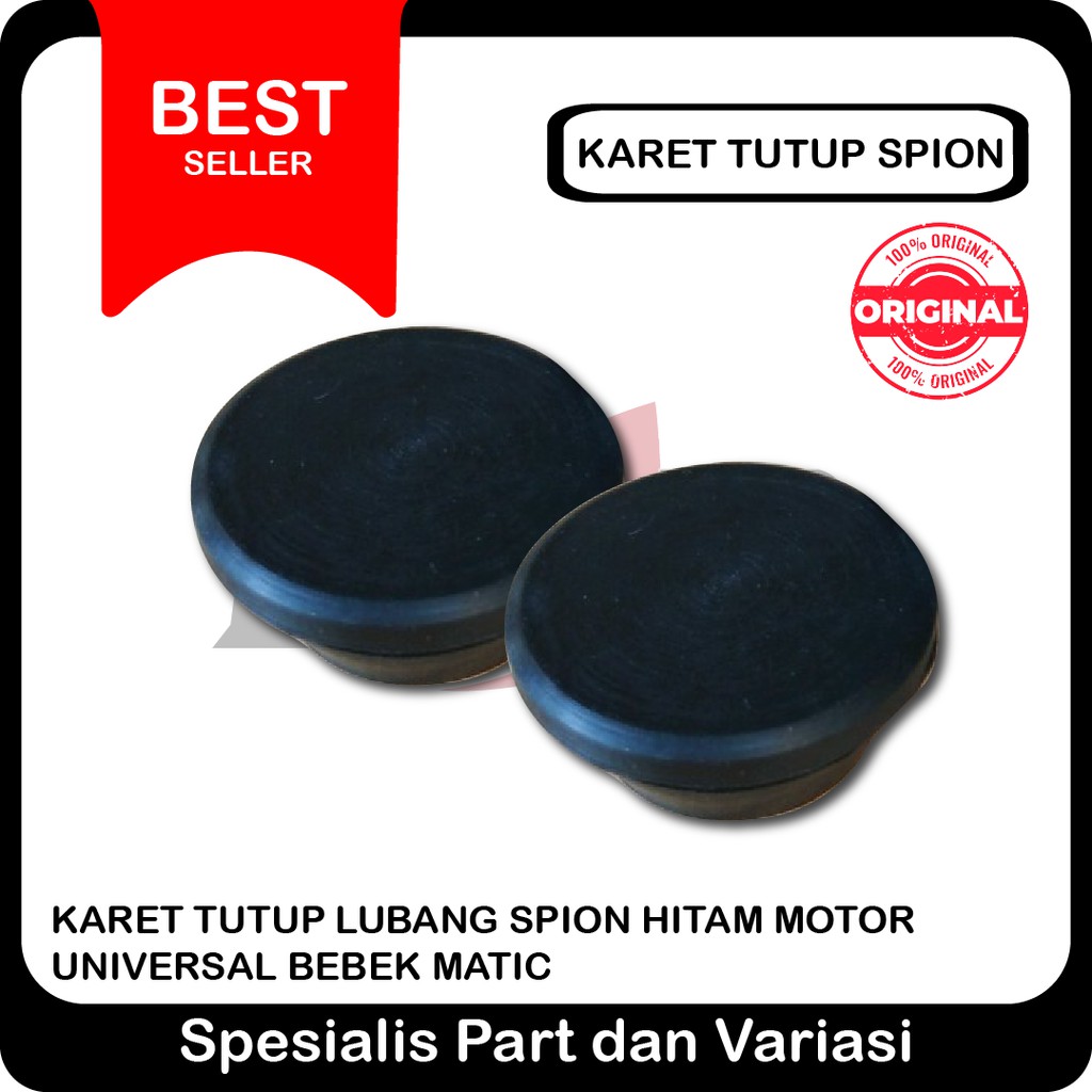 Karet Tutup Lubang Spion Hitam Motor Bebek Matic Universal