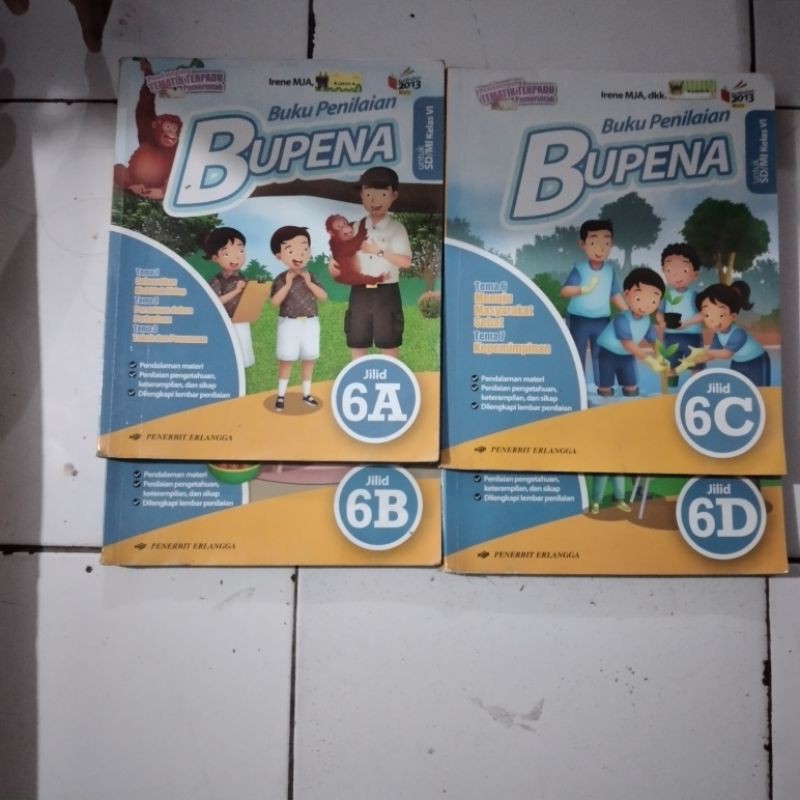 Buku Bekas Bupena Kelas 6 abcd