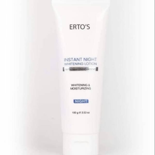 ERTOS INSTANT NIGHT WHITENING BODY LOTION MALAM PEMUTIH KULIT BADAN ORIGINAL