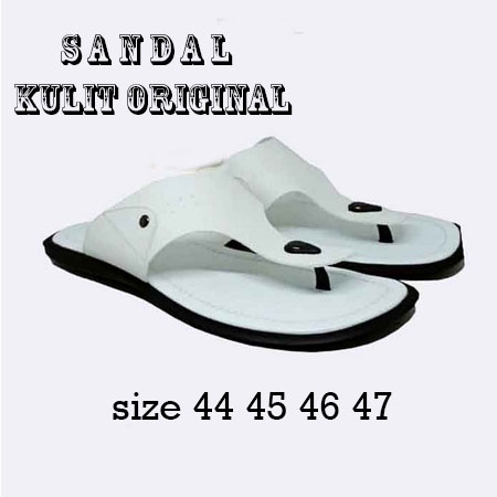 Sandal kulit BIG SIZE sandal jepit ukuran  jumbo / sandal santai pria ukuraan 44 45 46 47