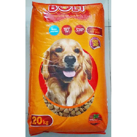 Makanan Anjing Bolt Dog Food 20kg Murah Karung Zak 20 kg Adult Beef