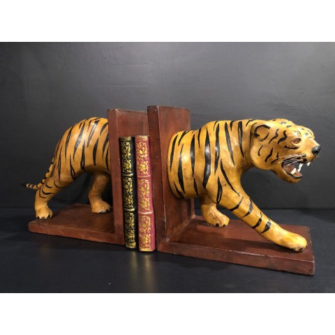 

LEATHER BOOKEND TIGER HIGH 22 CM & 28 CM / PEMBATAS BUKU / PENJEPIT BUKU