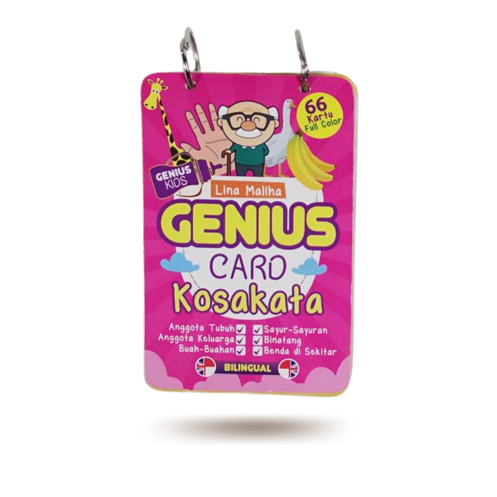 Charissa Publisher - Buku Anak Flash Card Bilingual ━ Genius Card Kosakata-1