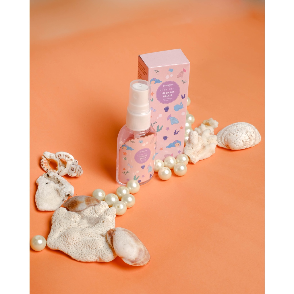 [BPOM] GEAMOORE BODYMIST PARFUM 30ML BODY MIST PARFUME LA UNICORN MY BUBBLE GUM PEACHY MATE MERMAID DREAM-Mermaid Dream