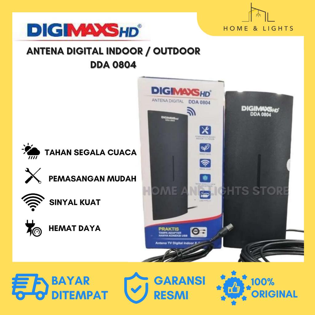 DIGIMAXS HD Antena TV Digital Luar Ruangan / Dalam Ruangan USB Kabel 8m Indoor Outdoor / Antena Super Jernih / Dalam Ruangan