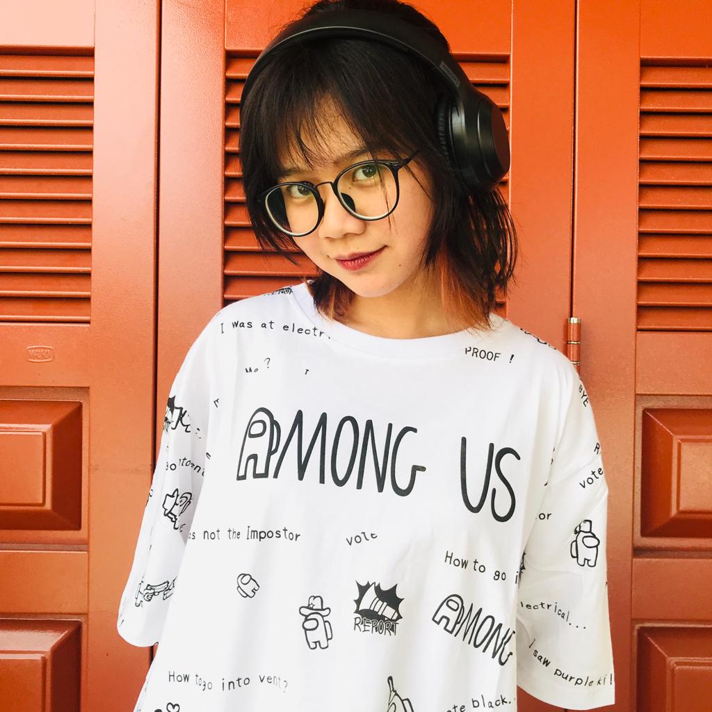 Tshirt Gamer Among US Fullprint White