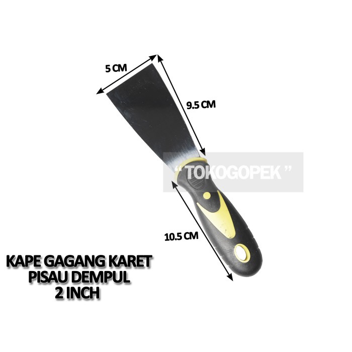 KAPE GAGANG KARET - PISAU DEMPUL - PENGEROK CAT - SCRAPPER