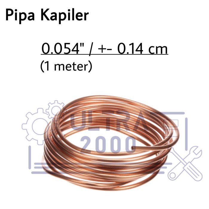 Pipa Kapiler Tembaga 0.54" / Pipa Tembaga Kapiler Kulkas / Alat Kulkas Tidak Dingin / Alat Servis Sp