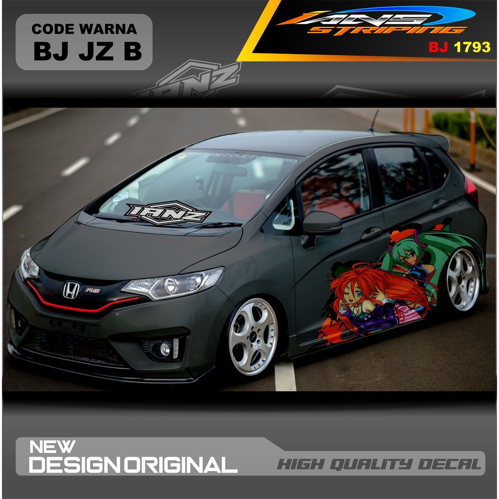 STIKER MOBIL HONDA JAZZ MOBIL AGYA AYLA AVANZA DLL / STIKER VARIASI MOBIL / DECAL STIKER MOBIL