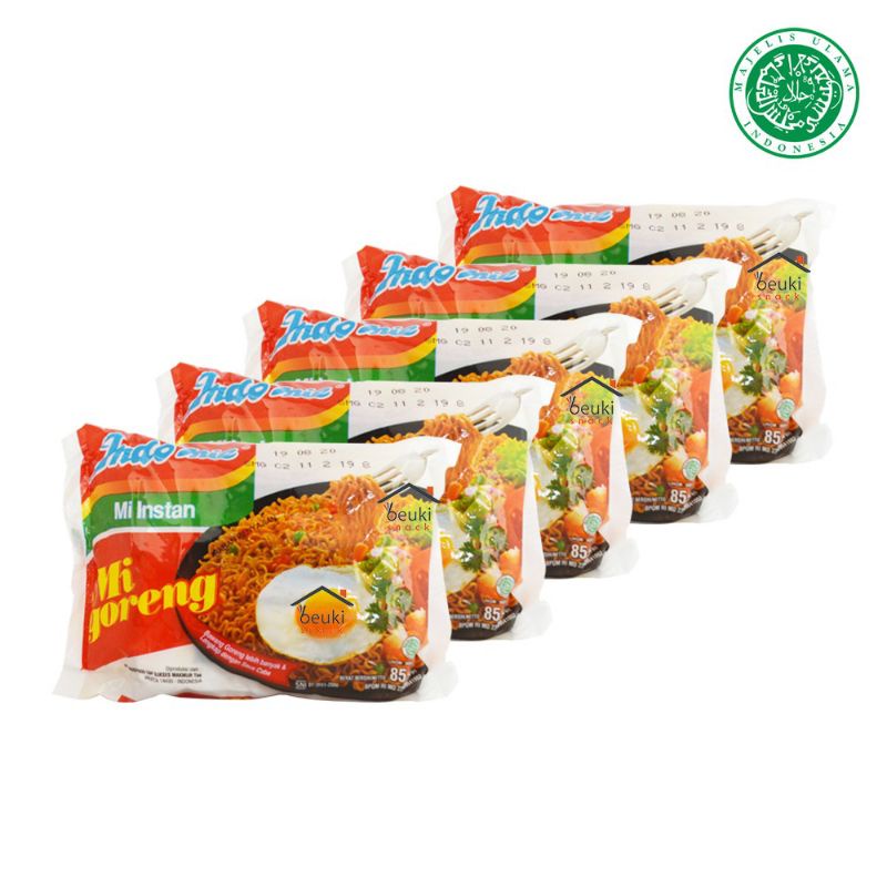 

Indomie goreng paket isi 5 bks