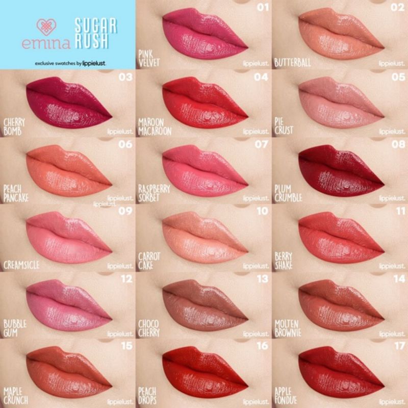 EMINA Sugar Rush Lipstick 3.8g