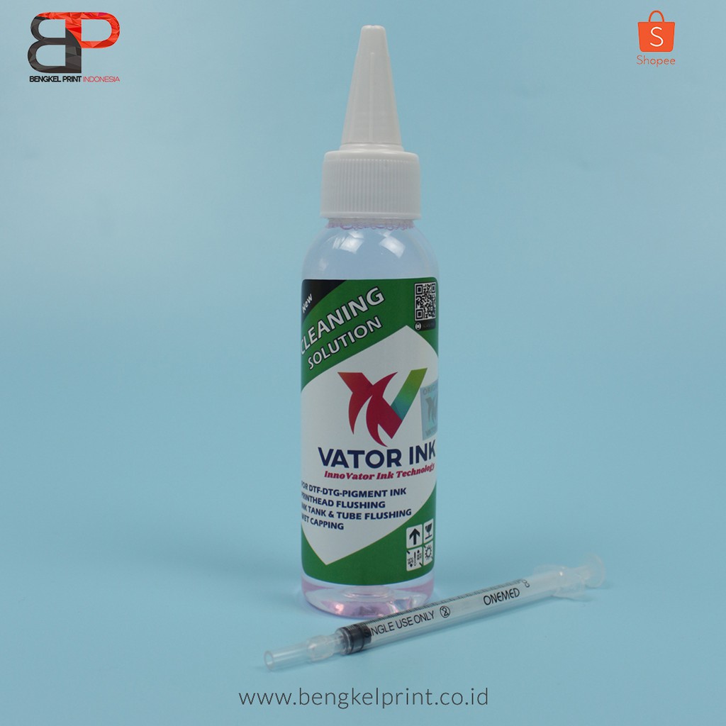 Cleaner Vator DTF 100ml + Suntikan