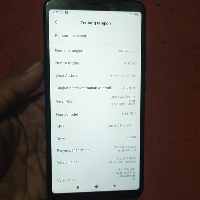 TERMURAH xiaomi mi max 3 4/64gb READY STOCK