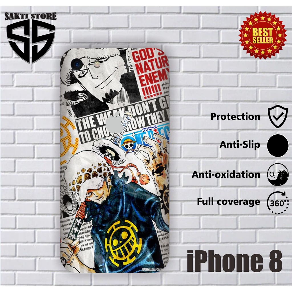GARSKIN HANDPHONE MURAH FULL BODY IPHONE 8 MOTIF KARAKTER BISA CUSTOM