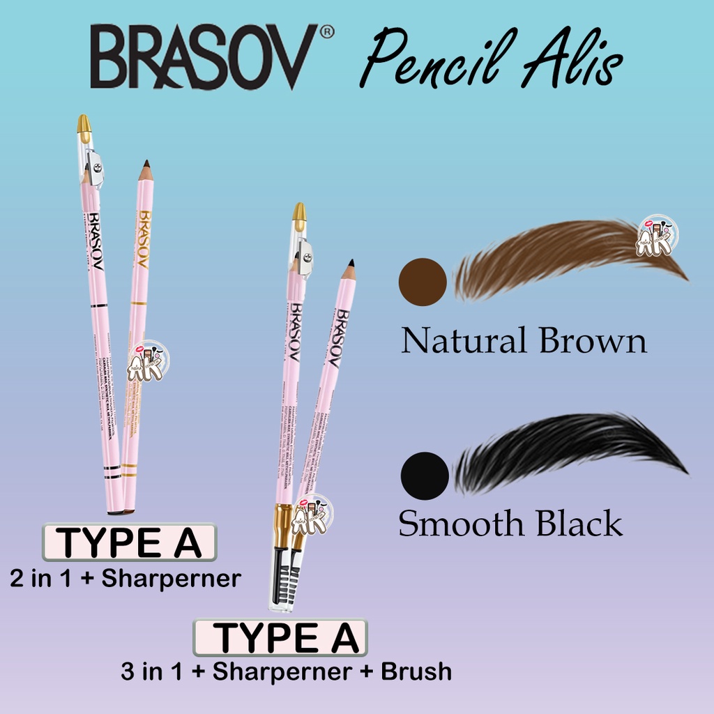 BRASOV LIP TINT / PENSIL ALIS 3IN1 &amp; 2IN1 / EYELINER LIQUID / EYELINER AUTO / EYELINER PENCIL