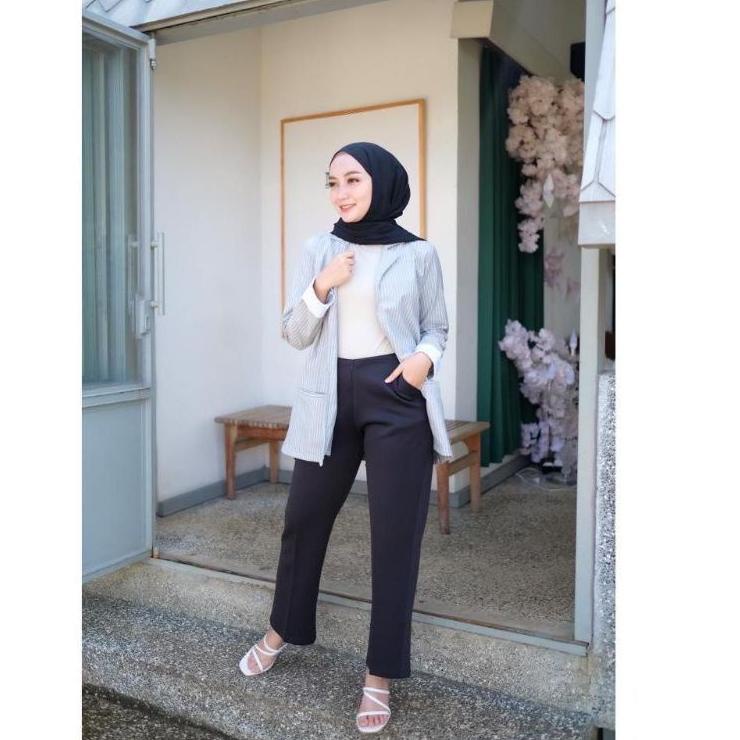 ㊯ HAREM PANTS SCUBA JUMBO / Celana Scuba Pant Basic / Momo Scuba Pants Wanita / Celana Luna Scuba / 