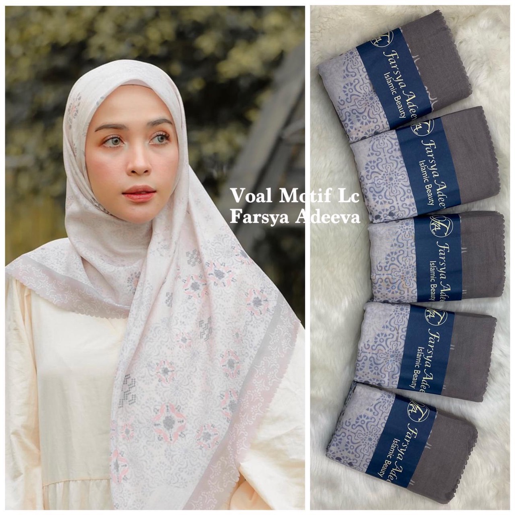 SEGI EMPAT MOTIF TERBARU HIJAB SEGI EMPAT MOTIF DEENAY  LASERCUT  TERMURAH DAN TERLARIS NAYLA HIJA'B-PUTIH UKIR