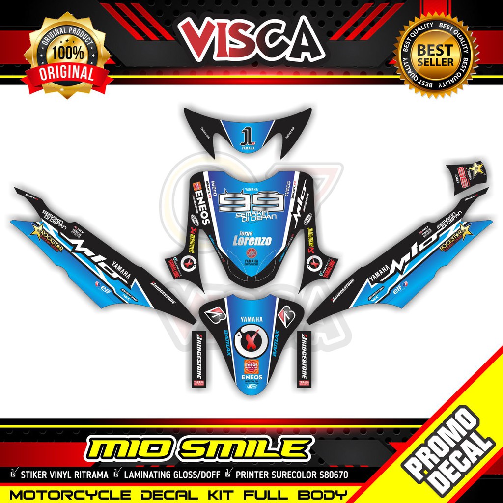 Decal Mio Smile Full Body Stiker Mio Smile Full Body Lorenzo