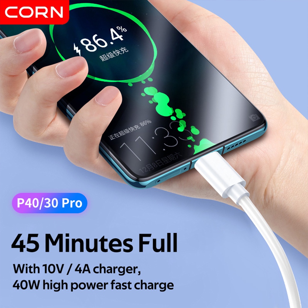 【Original】CORN Kabel Data 65W  Type-C to Type-C Fast Charge PD Quick Charge QC3.0A 1.2M TPE Kabel  untuk oppo vivo samsung