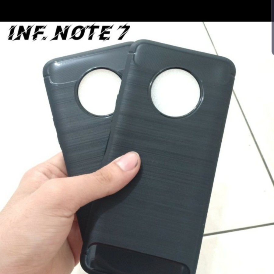 INFINIX NOTE 8 NOTE 7 NOTE 7 LITE Silicon Carbon Slim Fit Soft Case Premium